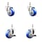 Service Caster 3 Inch 316SS Blue Polyurethane Swivel 12mm Threaded Stem Caster Brake, 2PK SS316TS20S314-PPUB-BLUE-M1215-2-TLB2 - alternate 3